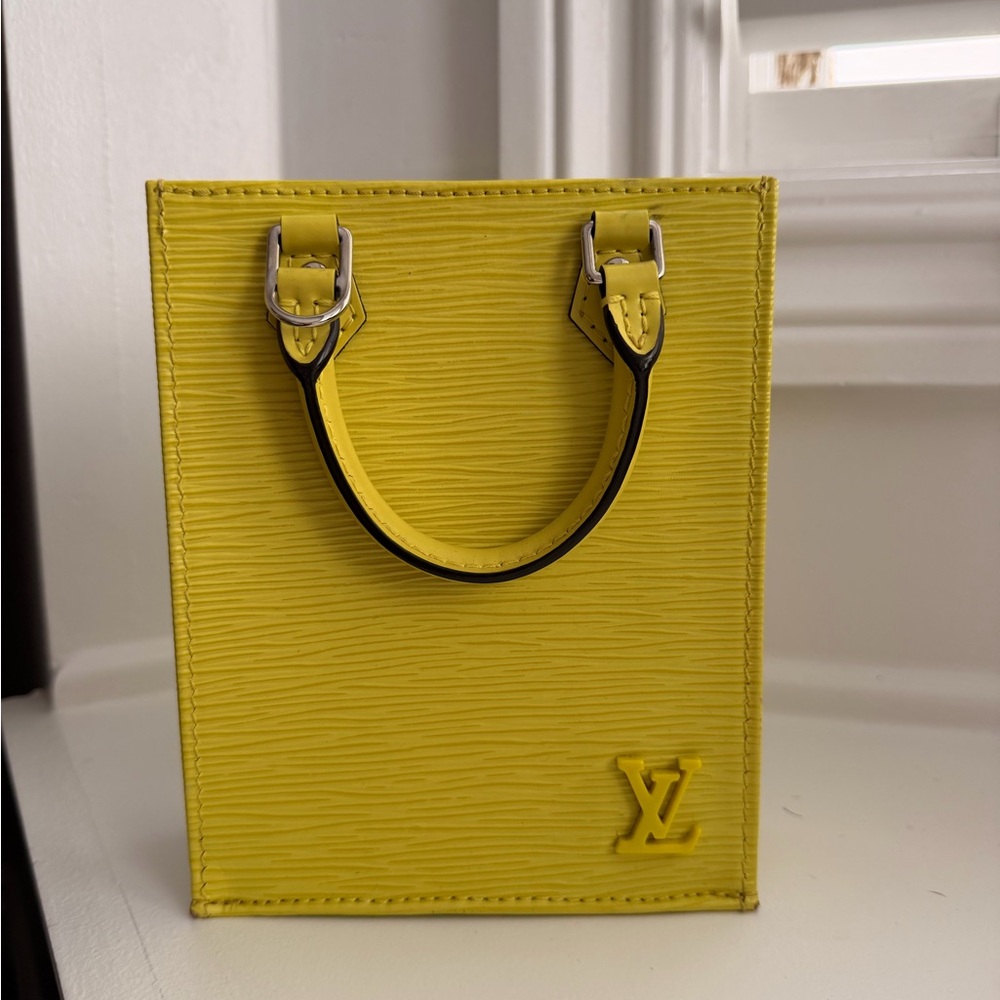 Louis Vuitton Yellow Petit Sac Plat Handbag